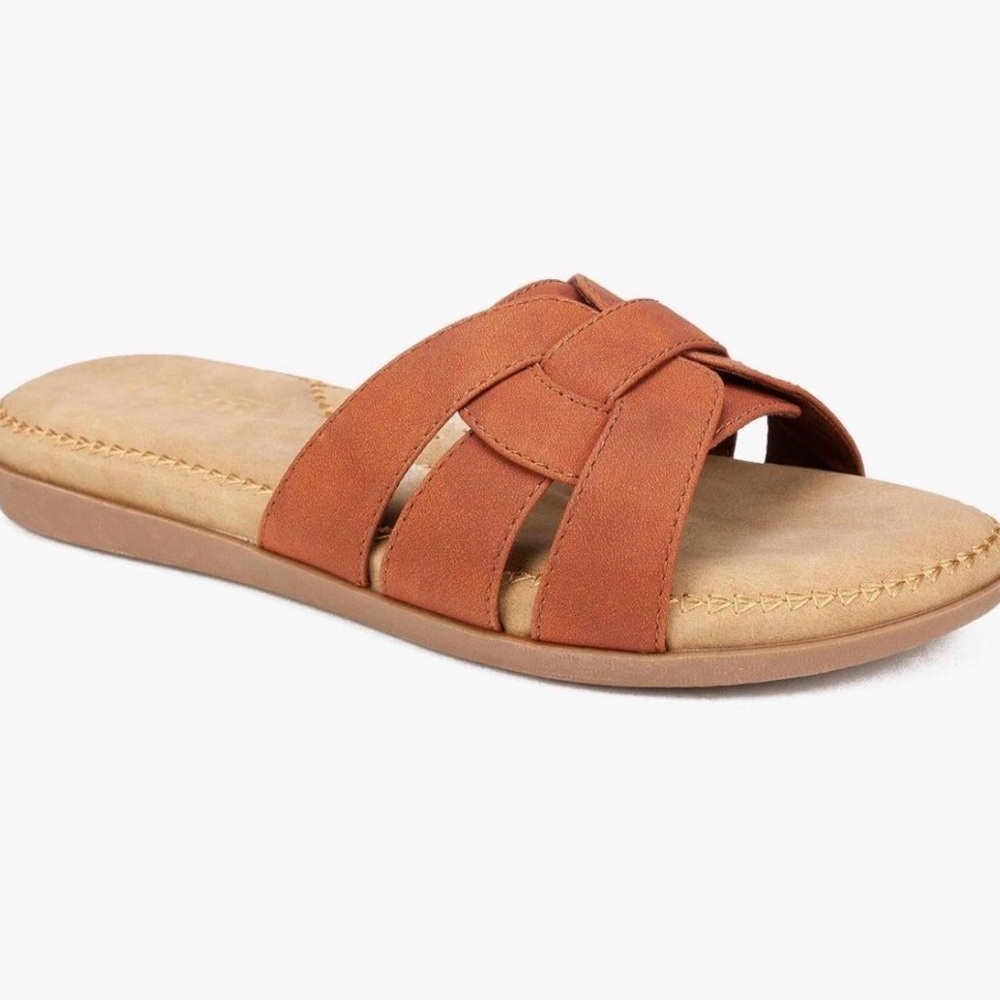 Cliffs by WHITE MOUNTAIN Brown Slide Sandals